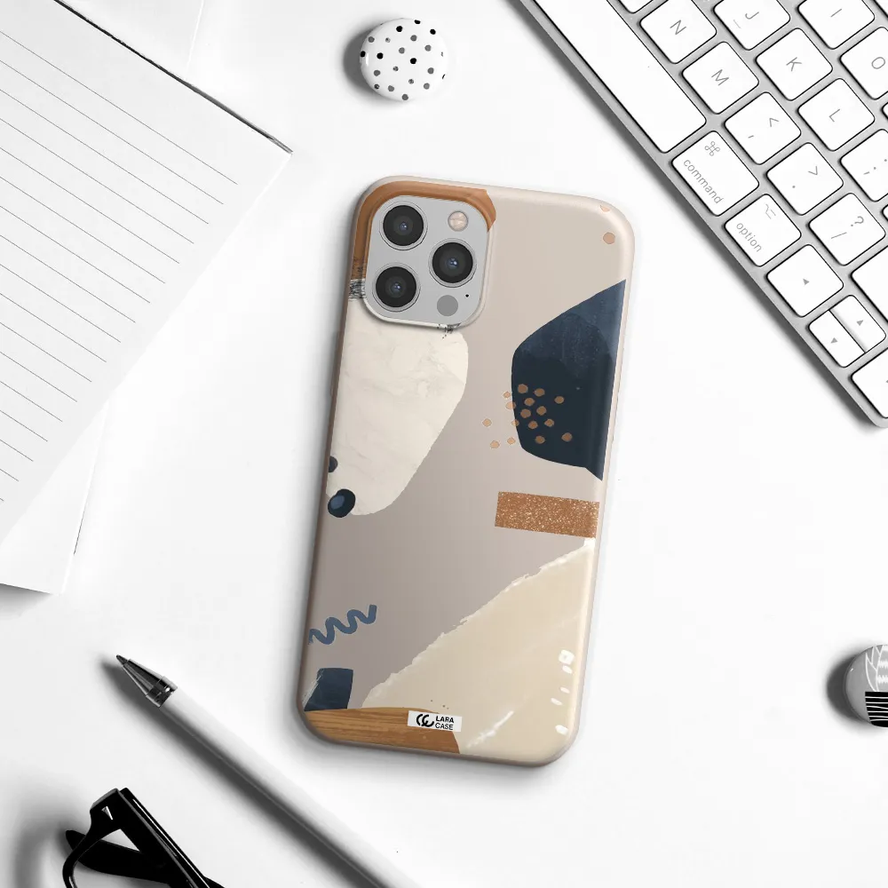 Abstract Design Apple iPhone 12 pro Silicone Stone Case