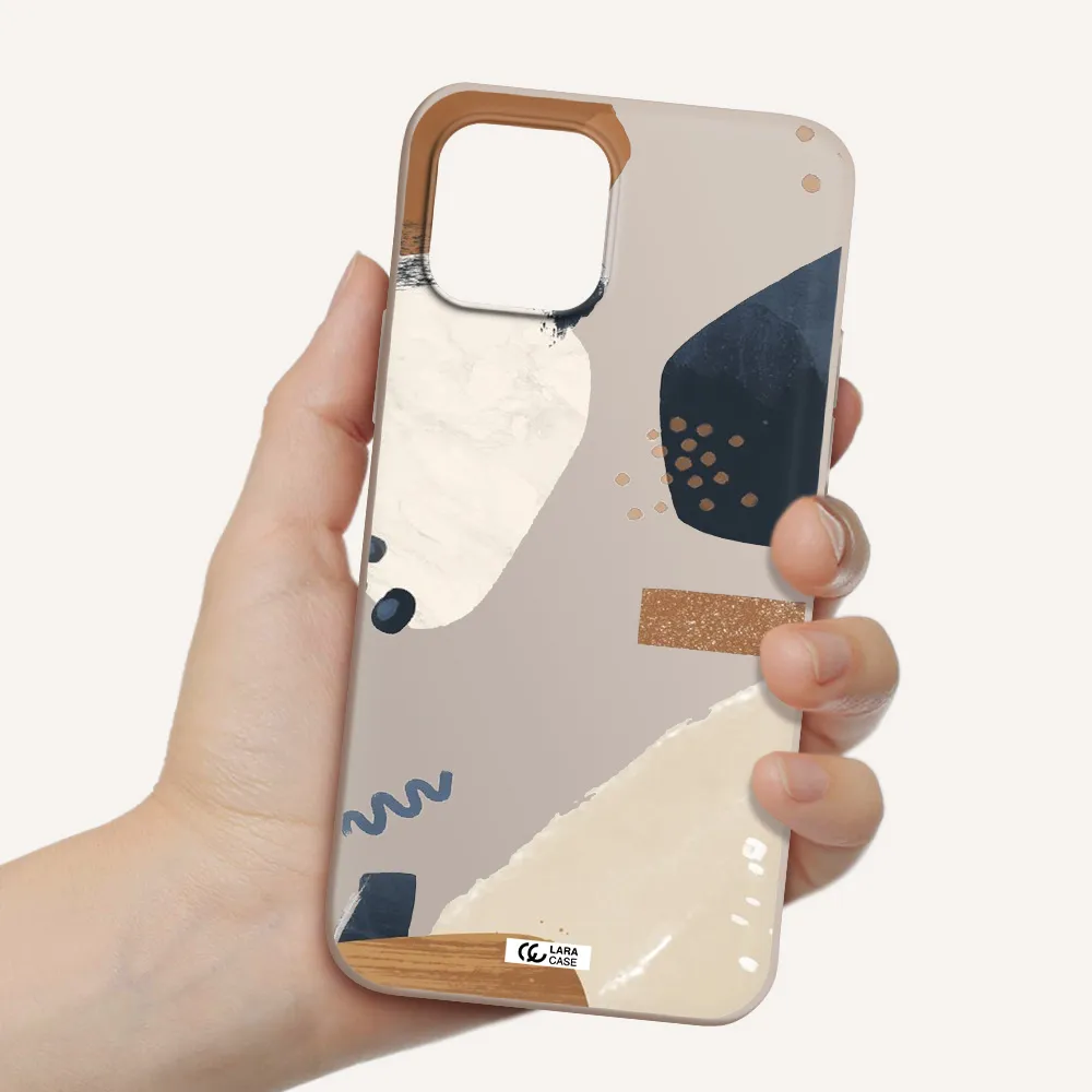 Abstract Design Apple iPhone 12 Silicone Stone Case