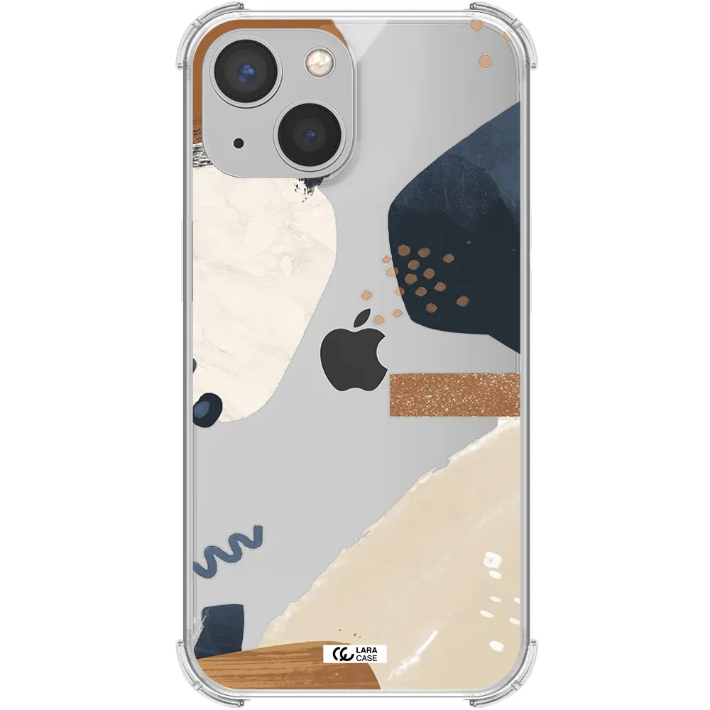 Abstract Design Apple iPhone 13 Clear PC Case