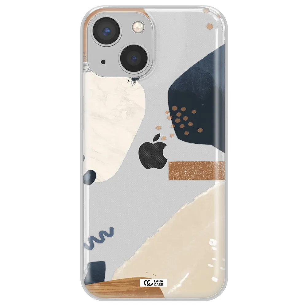 Abstract Design Apple iPhone 13 Clear TPU Case