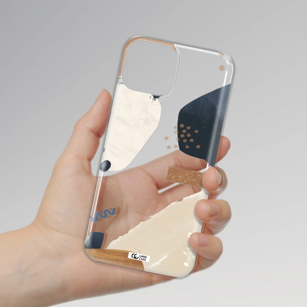 Abstract Design Apple iPhone 13 mini Clear TPU Case