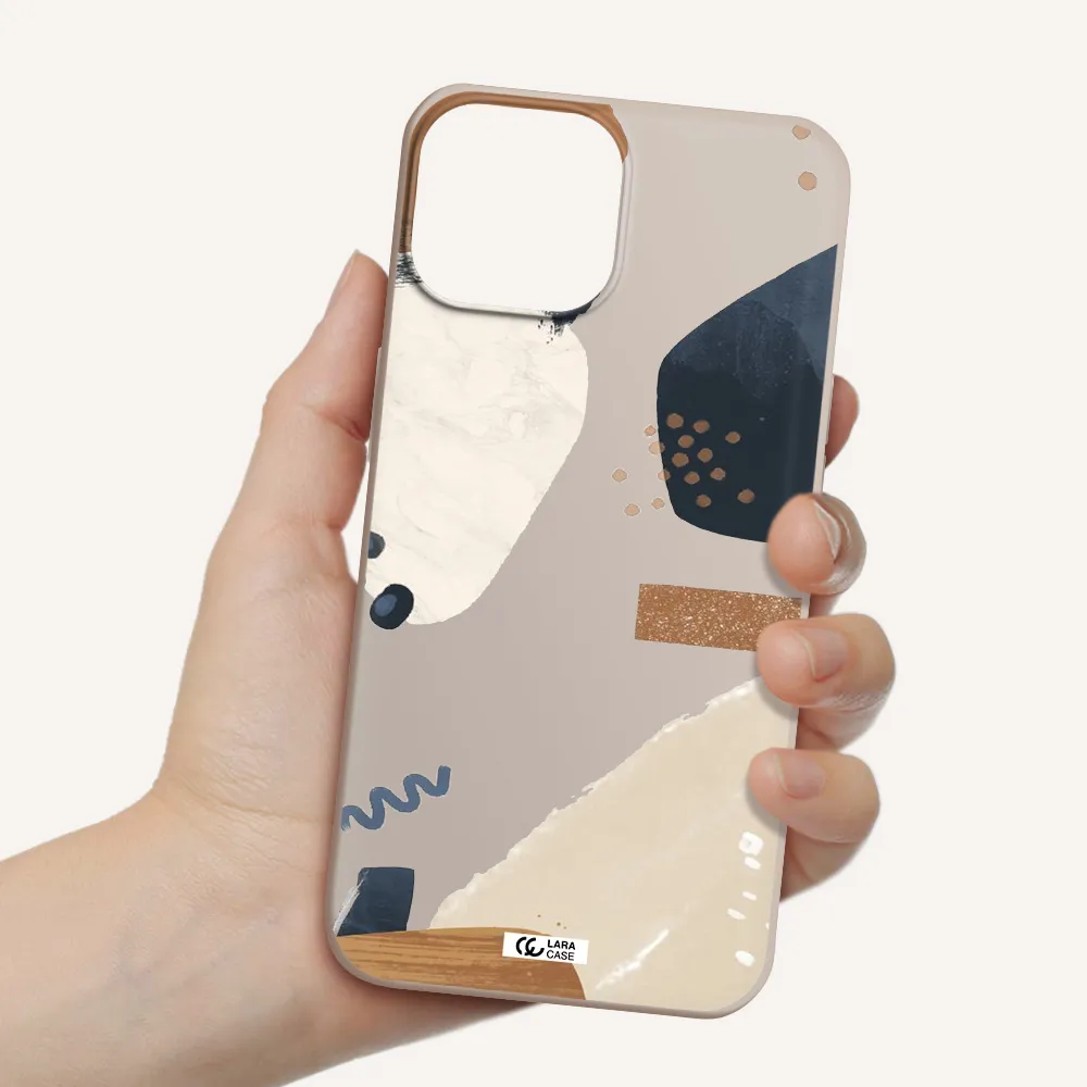 Abstract Design Apple iPhone 13 mini Silicone Stone Case