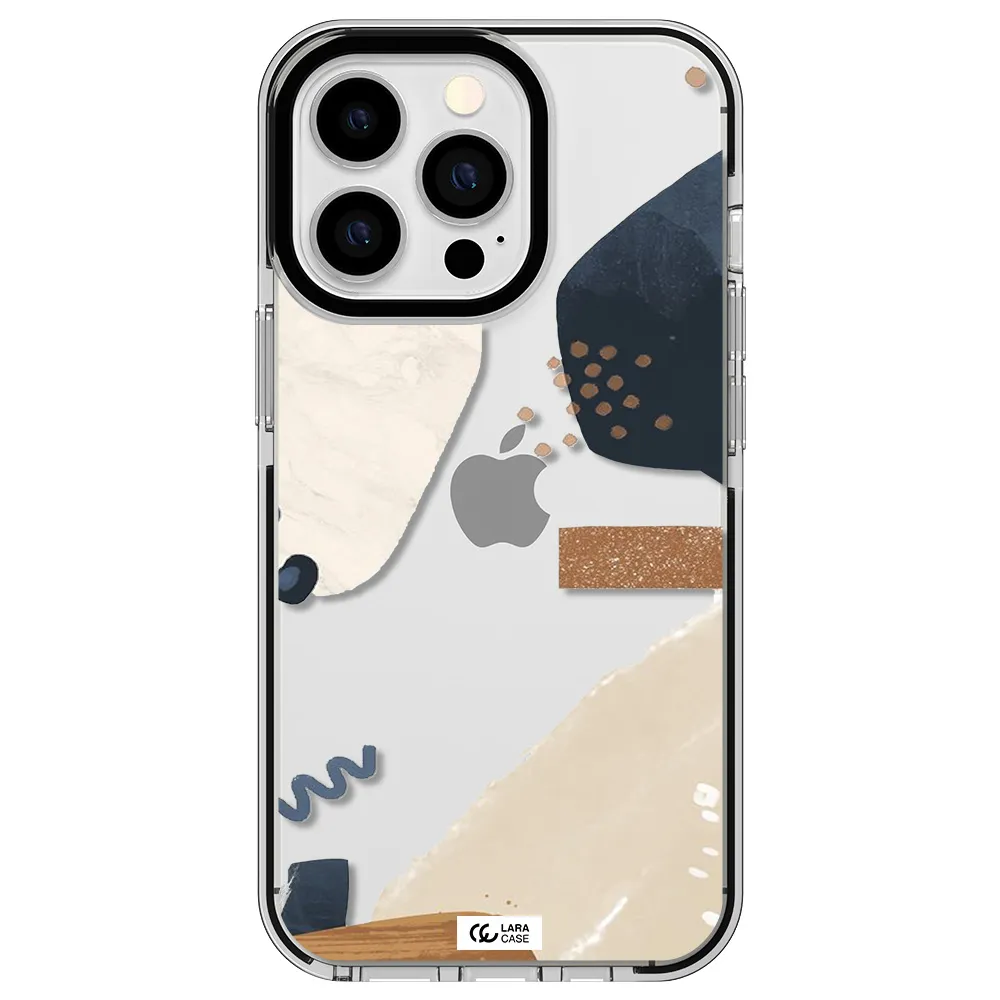 Abstract Design Apple iPhone 13 Pro impact black border Case