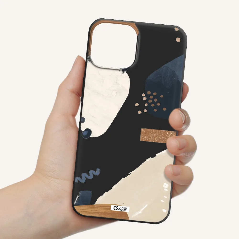 Abstract Design Apple iPhone 13 Silicone black Case