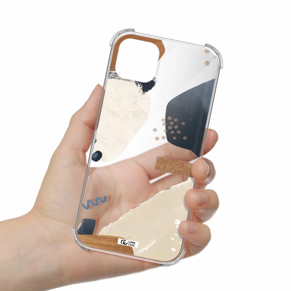 Abstract Design Apple iPhone 14 Clear PC Case