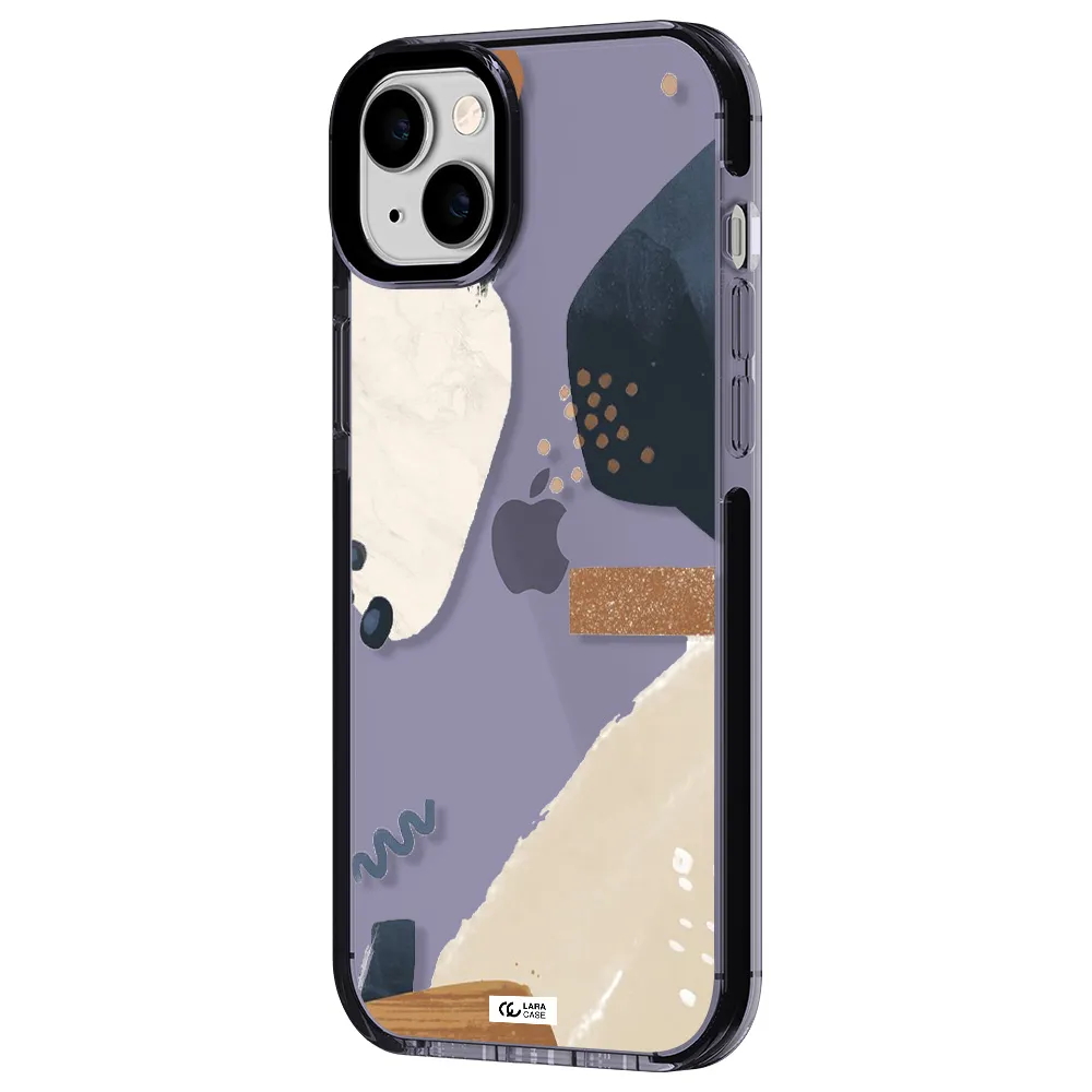 Abstract Design Apple iPhone 14 plus impact Lilac Case