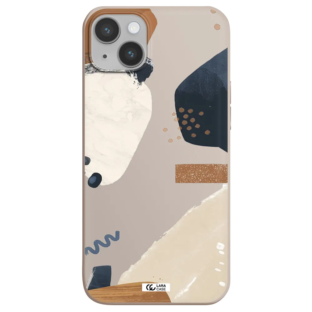 Abstract Design Apple iPhone 14 plus Silicone Stone Case