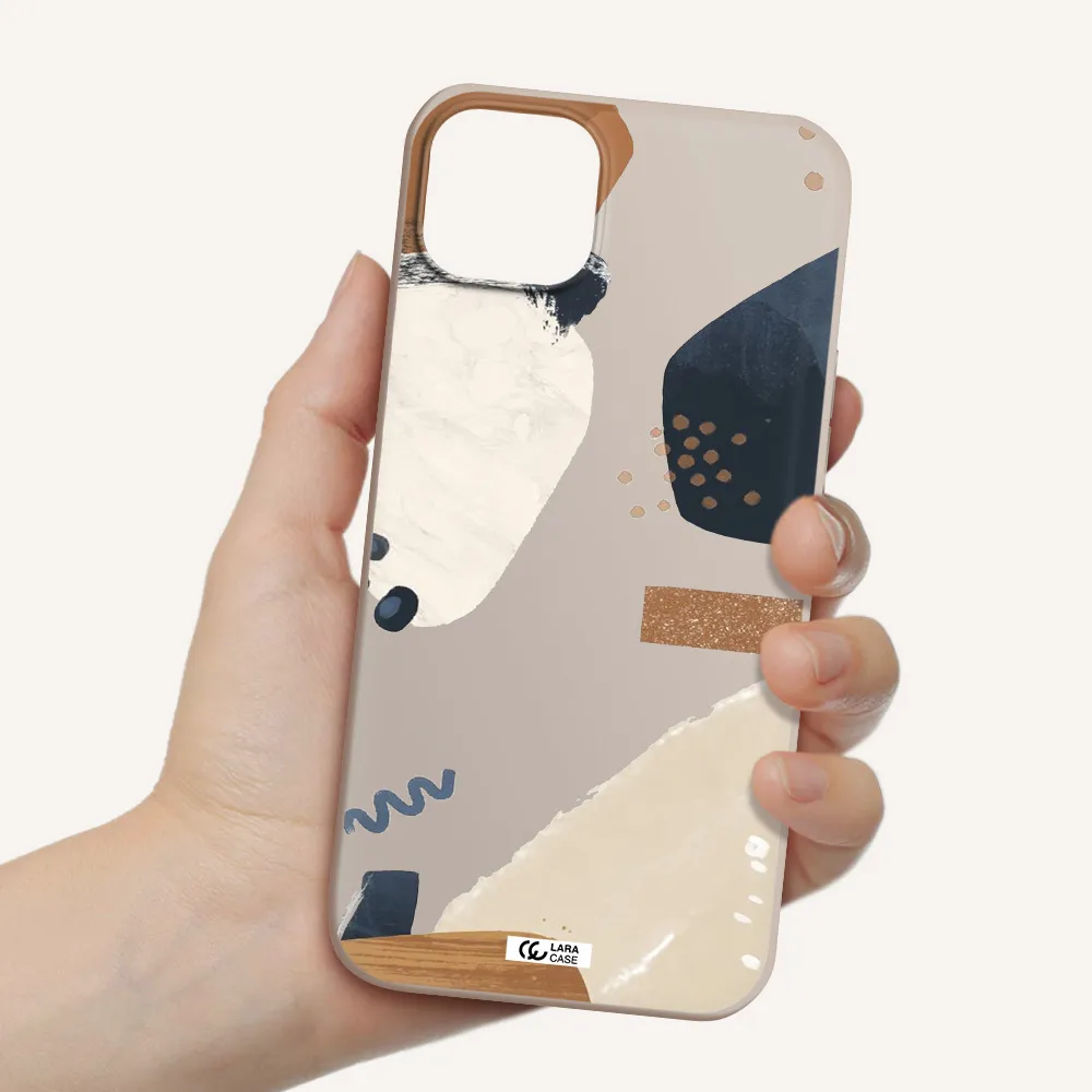 Abstract Design Apple iPhone 14 plus Silicone Stone Case