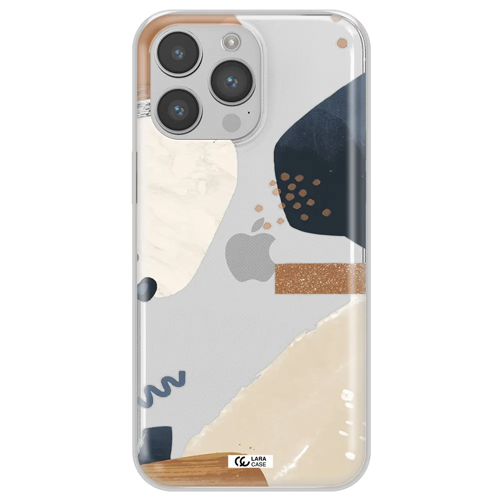 Abstract Design Apple iPhone 14 pro Clear TPU Case