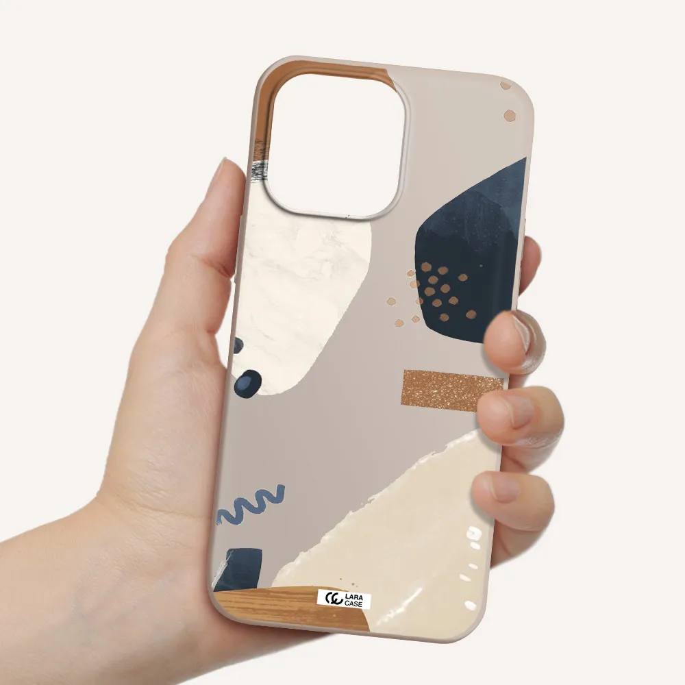 Abstract Design Apple iPhone 14 pro max Silicone Stone Case