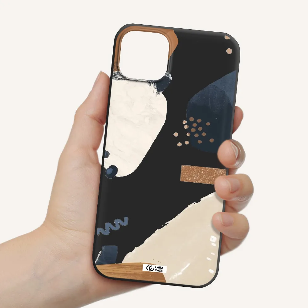 Abstract Design Apple iPhone 14 Silicone black Case