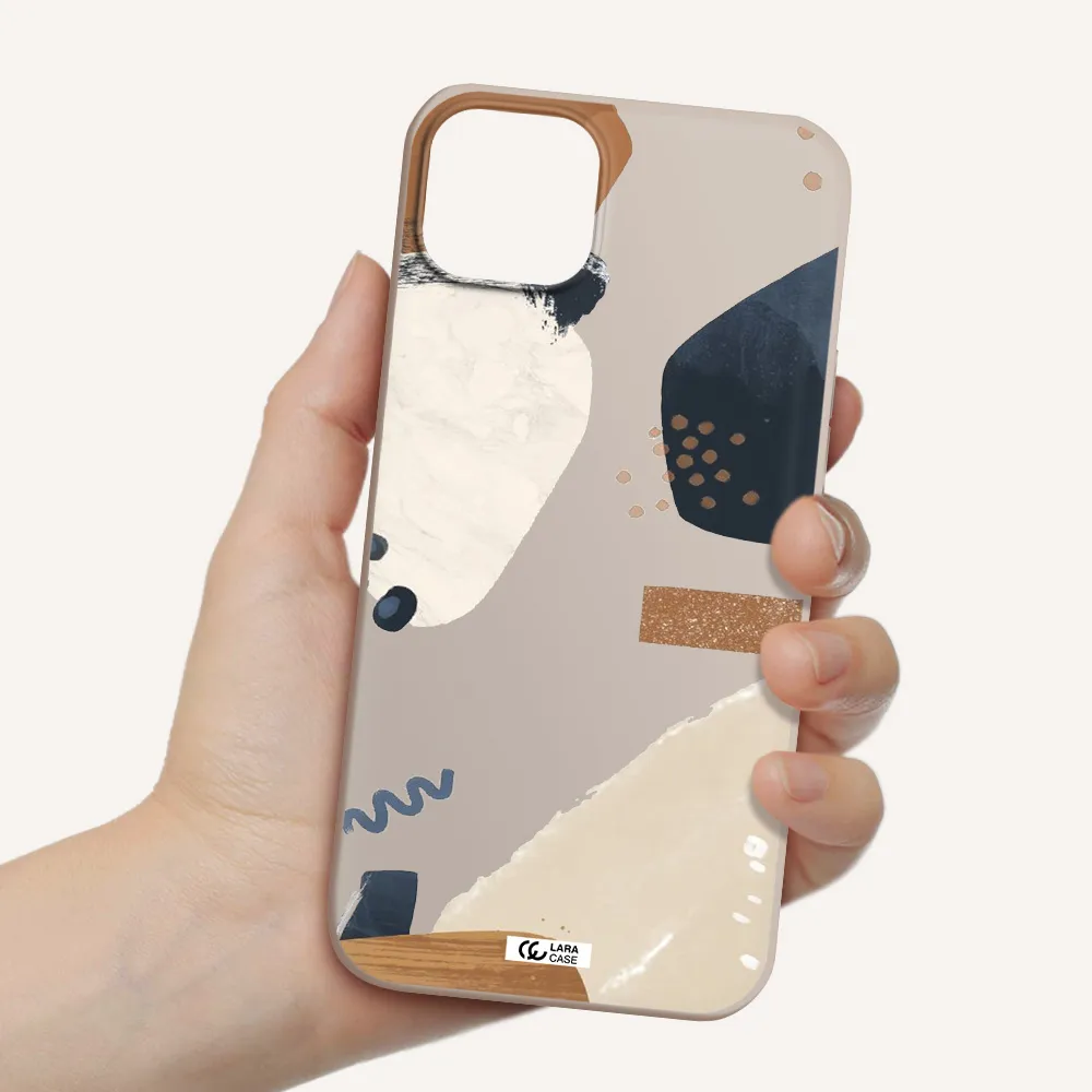 Abstract Design Apple iPhone 14 Silicone Stone Case