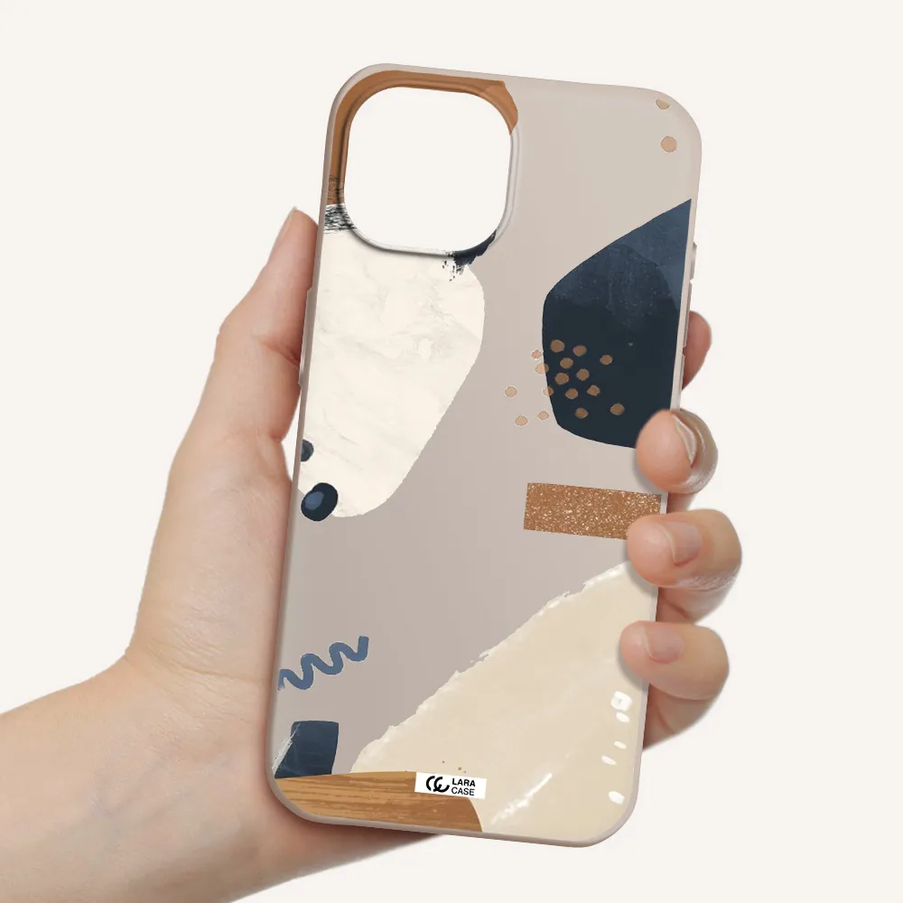 Abstract Design Apple iPhone 15 Silicone Stone Case