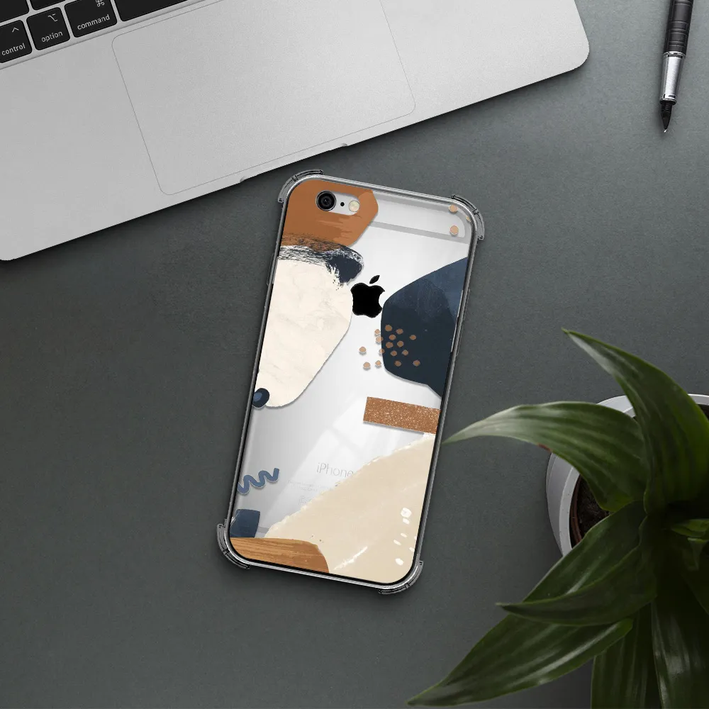 Abstract Design Apple iPhone 6 Clear PC Case