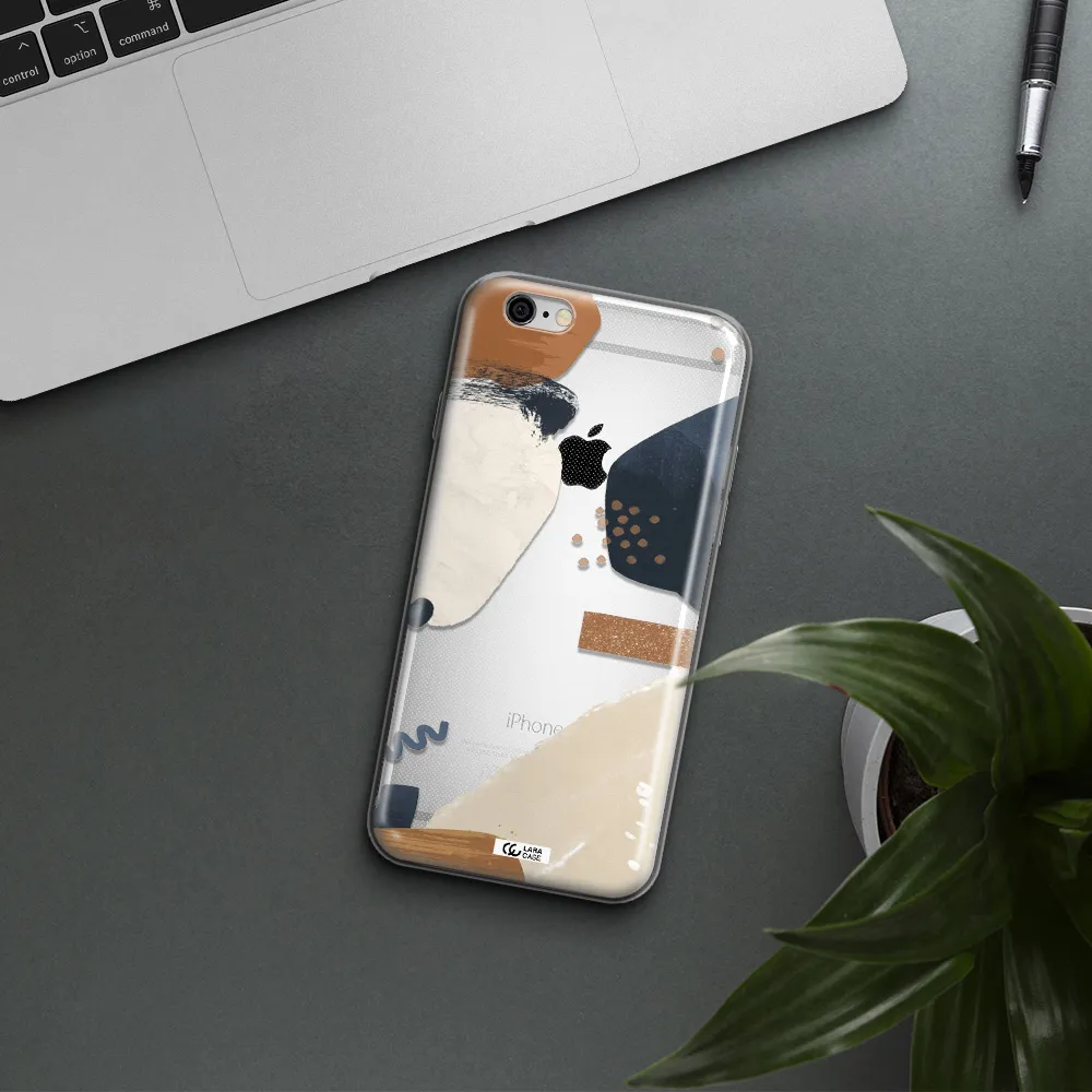 Abstract Design Apple iPhone 6 Clear TPU Case