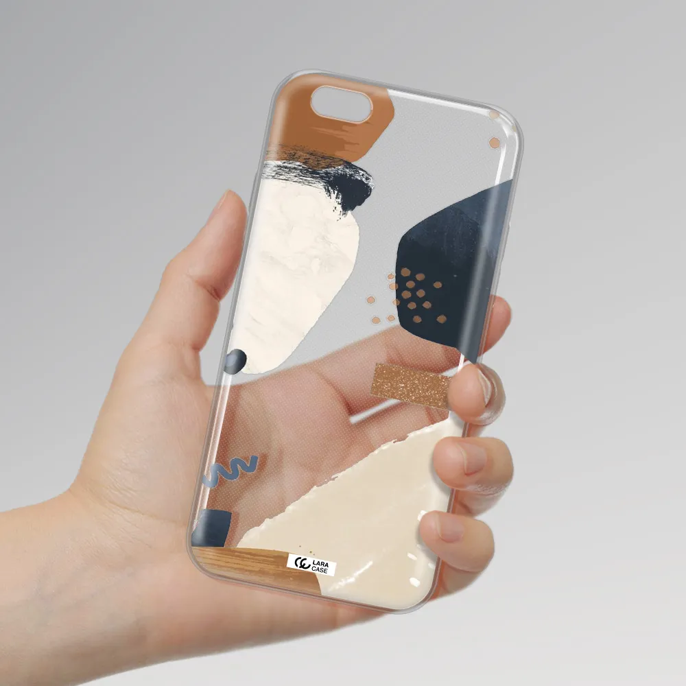 Abstract Design Apple iPhone 6 plus Clear TPU Case