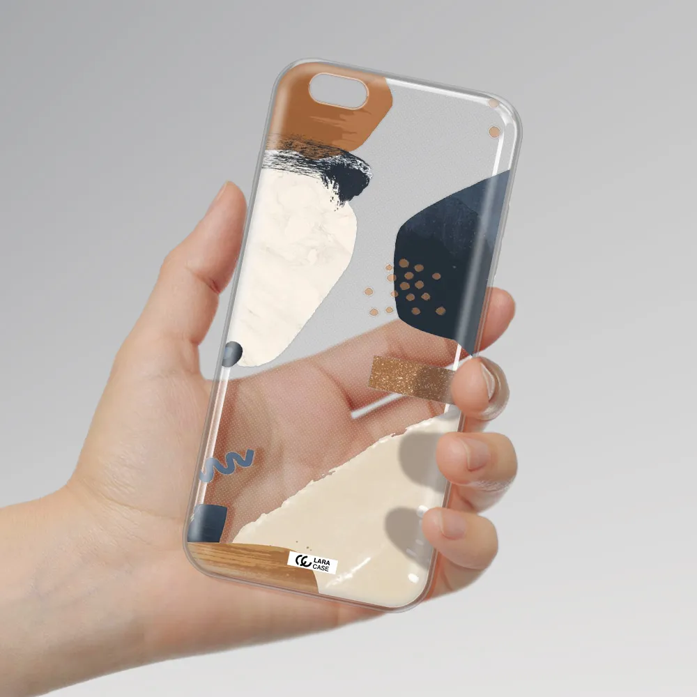 Abstract Design Apple iPhone 6 s plus Clear TPU Case