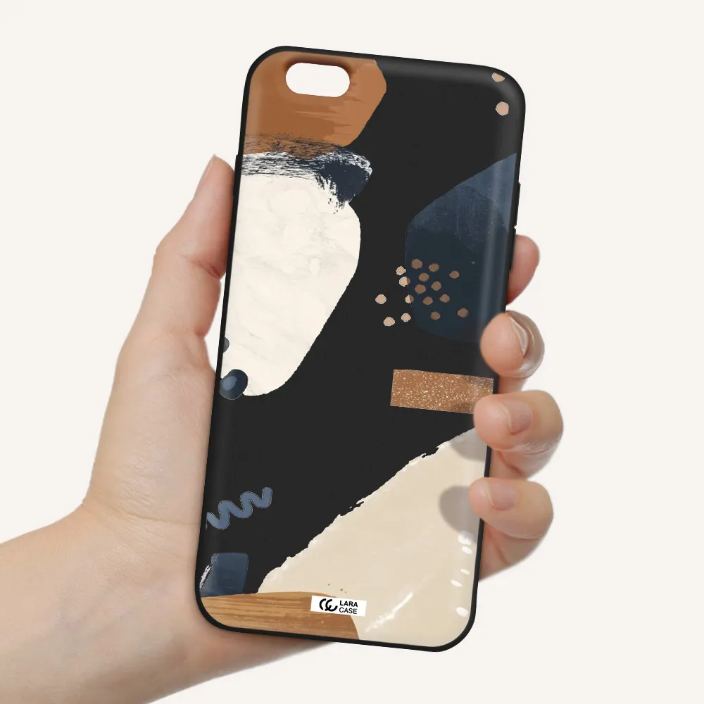 Abstract Design Apple iPhone 6 s plus Silicone black Case