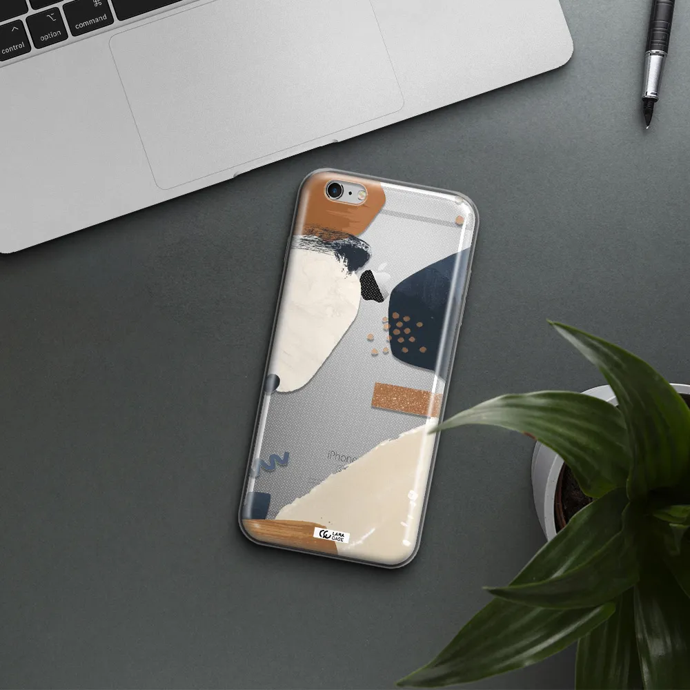 Abstract Design Apple iPhone 6S Clear TPU Case