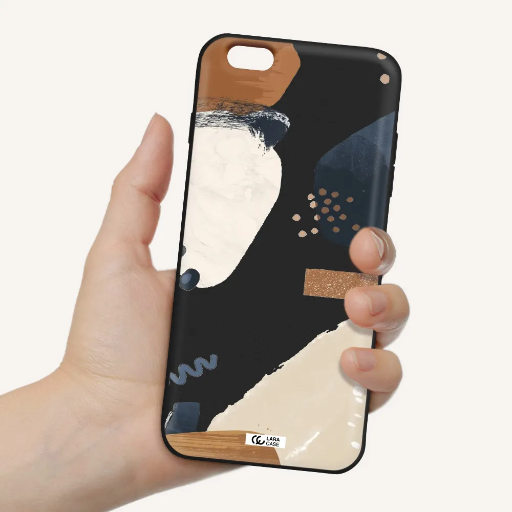 Abstract Design Apple iPhone 6S Silicone black Case