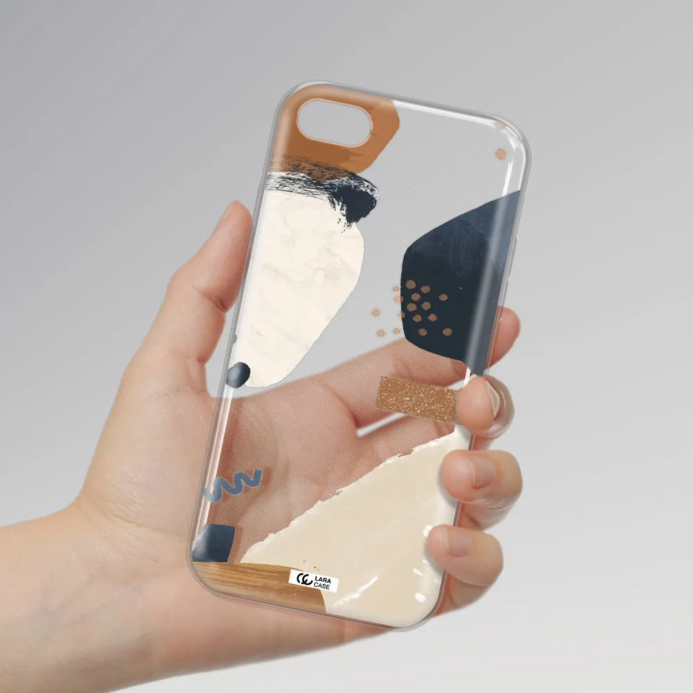 Abstract Design Apple iPhone 7 Clear TPU Case