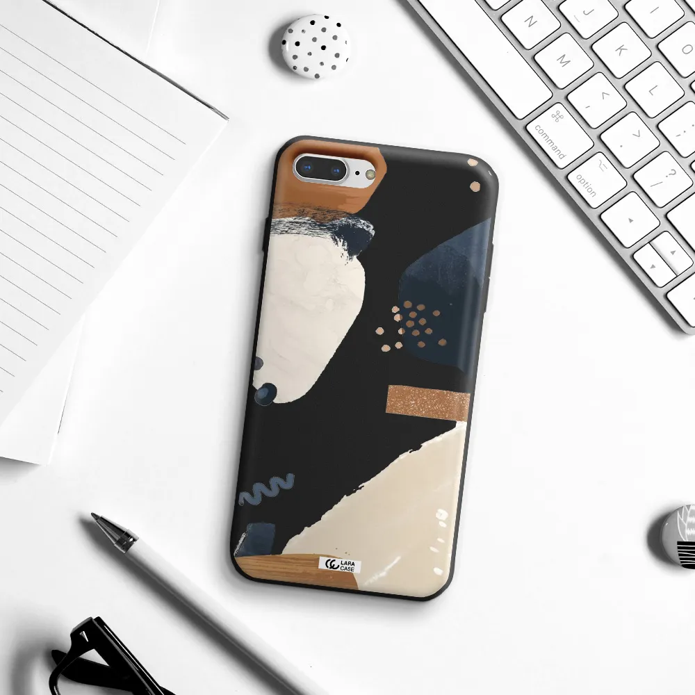 Abstract Design Apple iPhone 7 plus Silicone black Case
