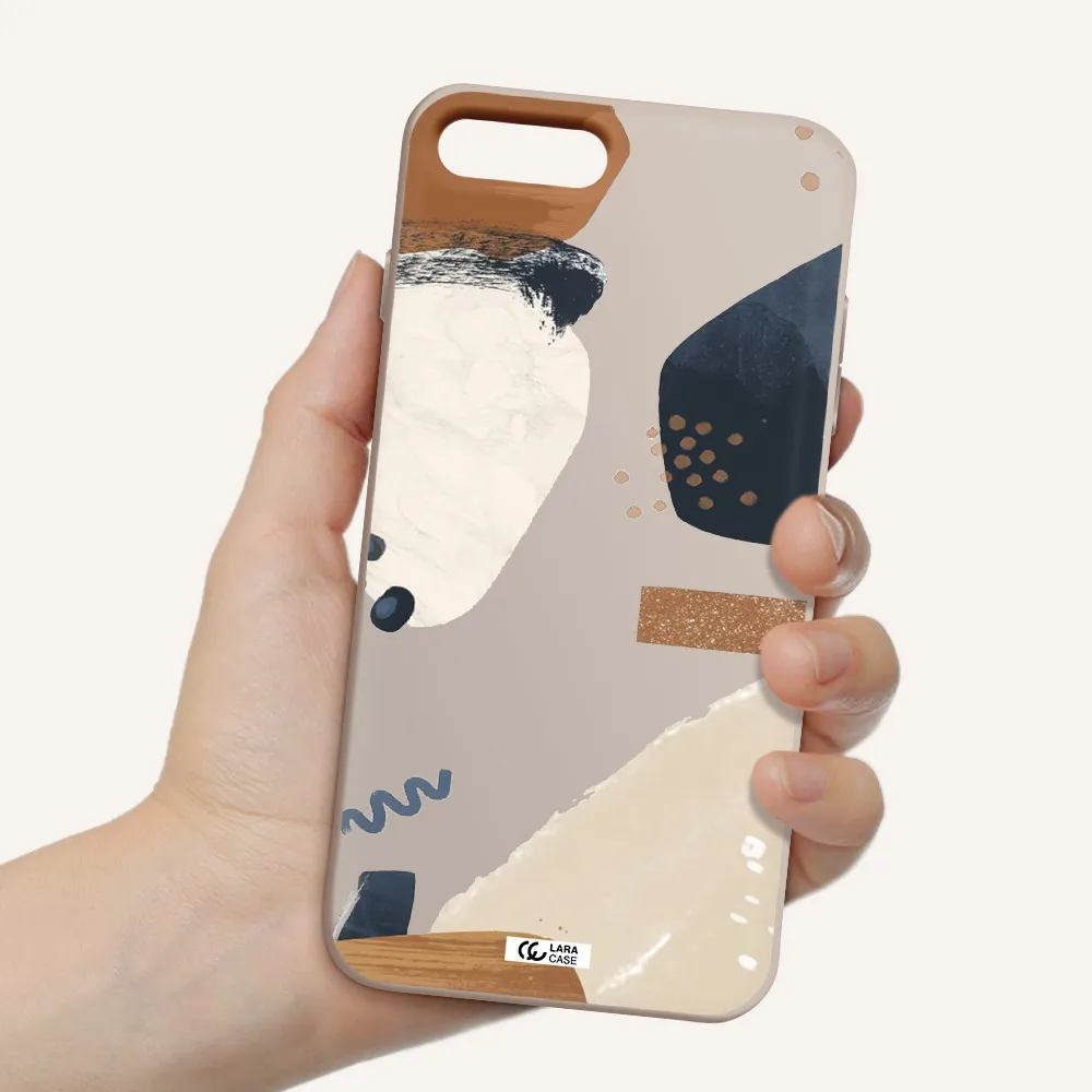 Abstract Design Apple iPhone 7 plus Silicone Stone Case
