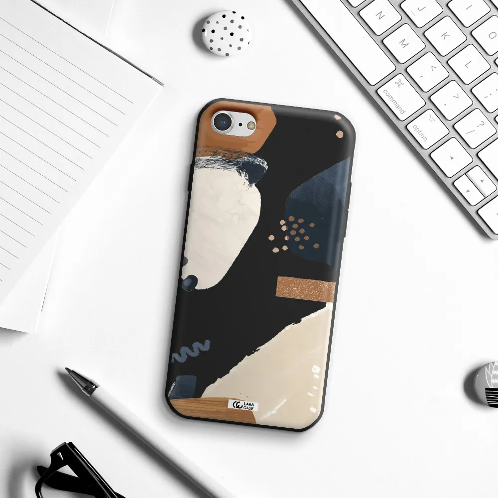 Abstract Design Apple iPhone 7 Silicone black Case