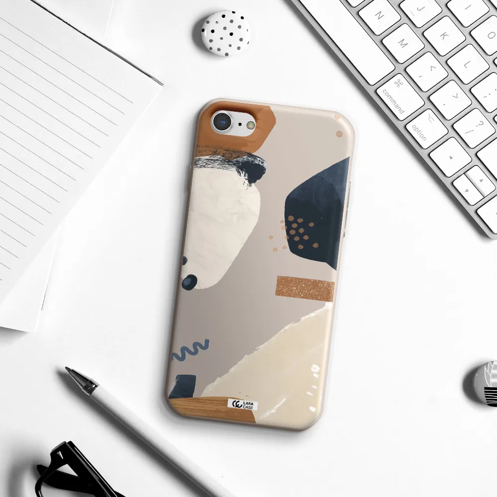 Abstract Design Apple iPhone 7 Silicone Stone Case