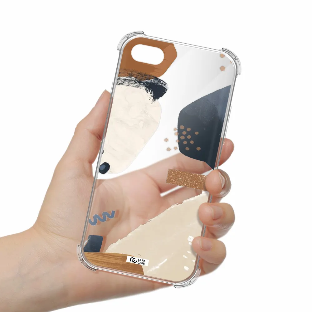 Abstract Design Apple iPhone 8 Clear PC Case