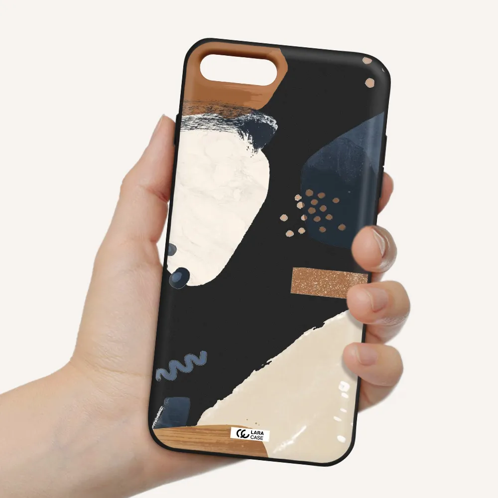 Abstract Design Apple iPhone 8 plus Silicone black Case