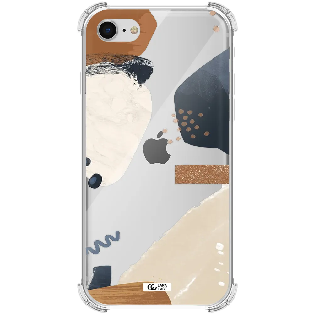 Abstract Design Apple iPhone se 2020 Clear PC Case