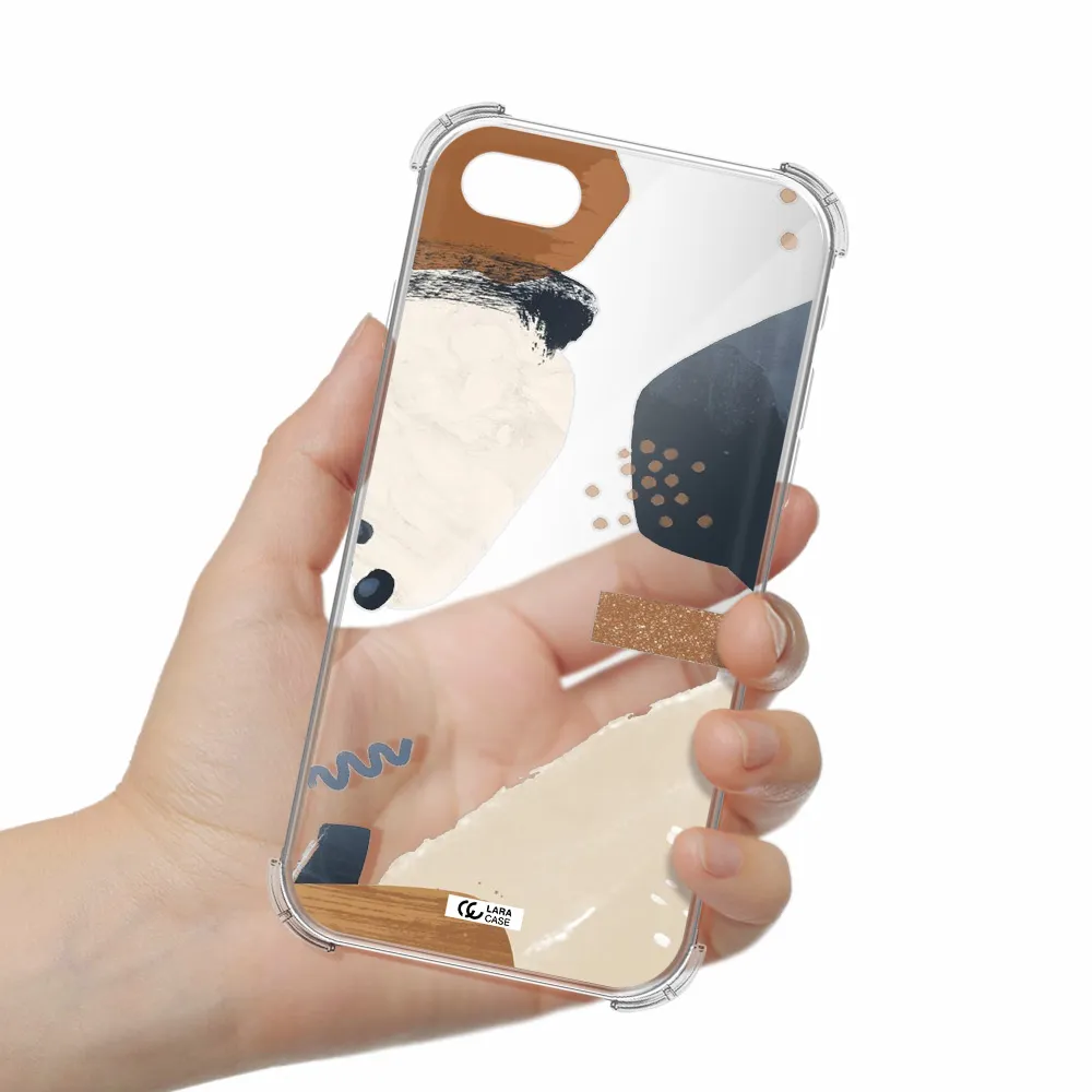 Abstract Design Apple iPhone se 2020 Clear PC Case