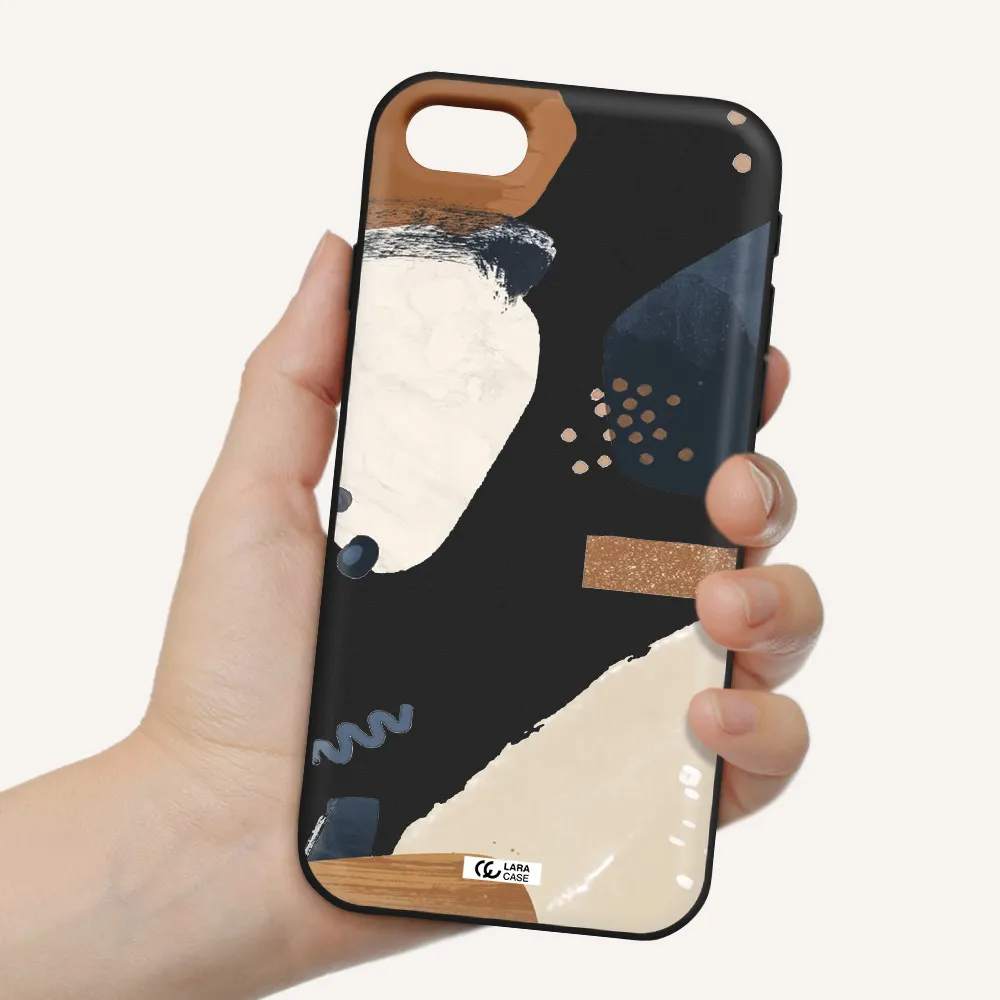 Abstract Design Apple iPhone se 2020 Silicone black Case