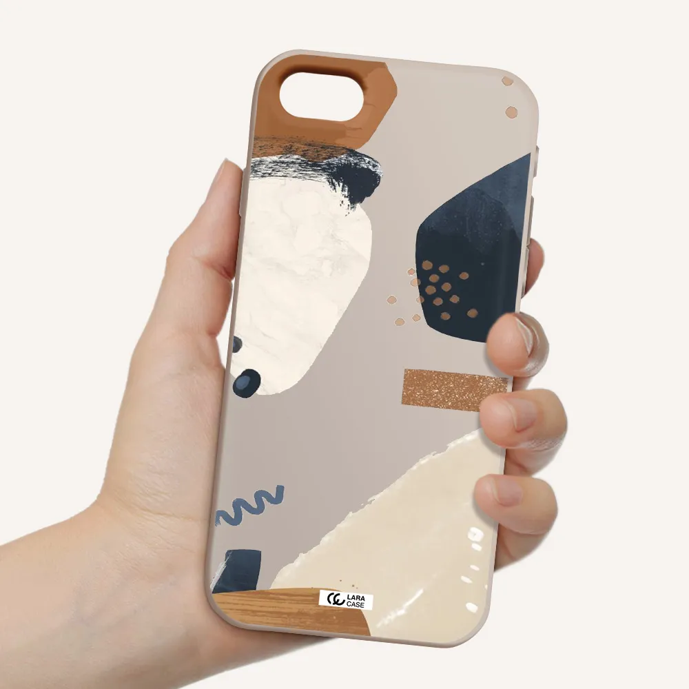 Abstract Design Apple iPhone se 2020 Silicone Stone Case