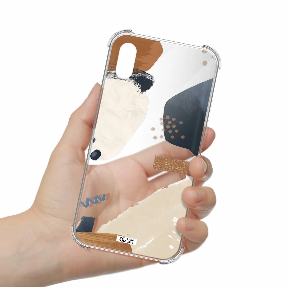 Abstract Design Apple iPhone XS Clear PC Case