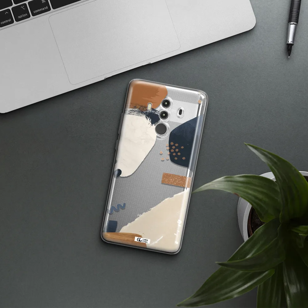 Abstract Design Huawei Mate 10 Clear TPU Case