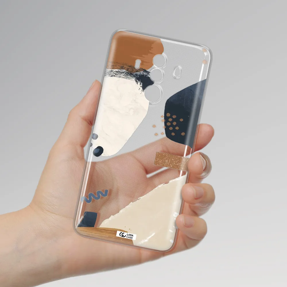 Abstract Design Huawei Mate 10 Pro Clear TPU Case