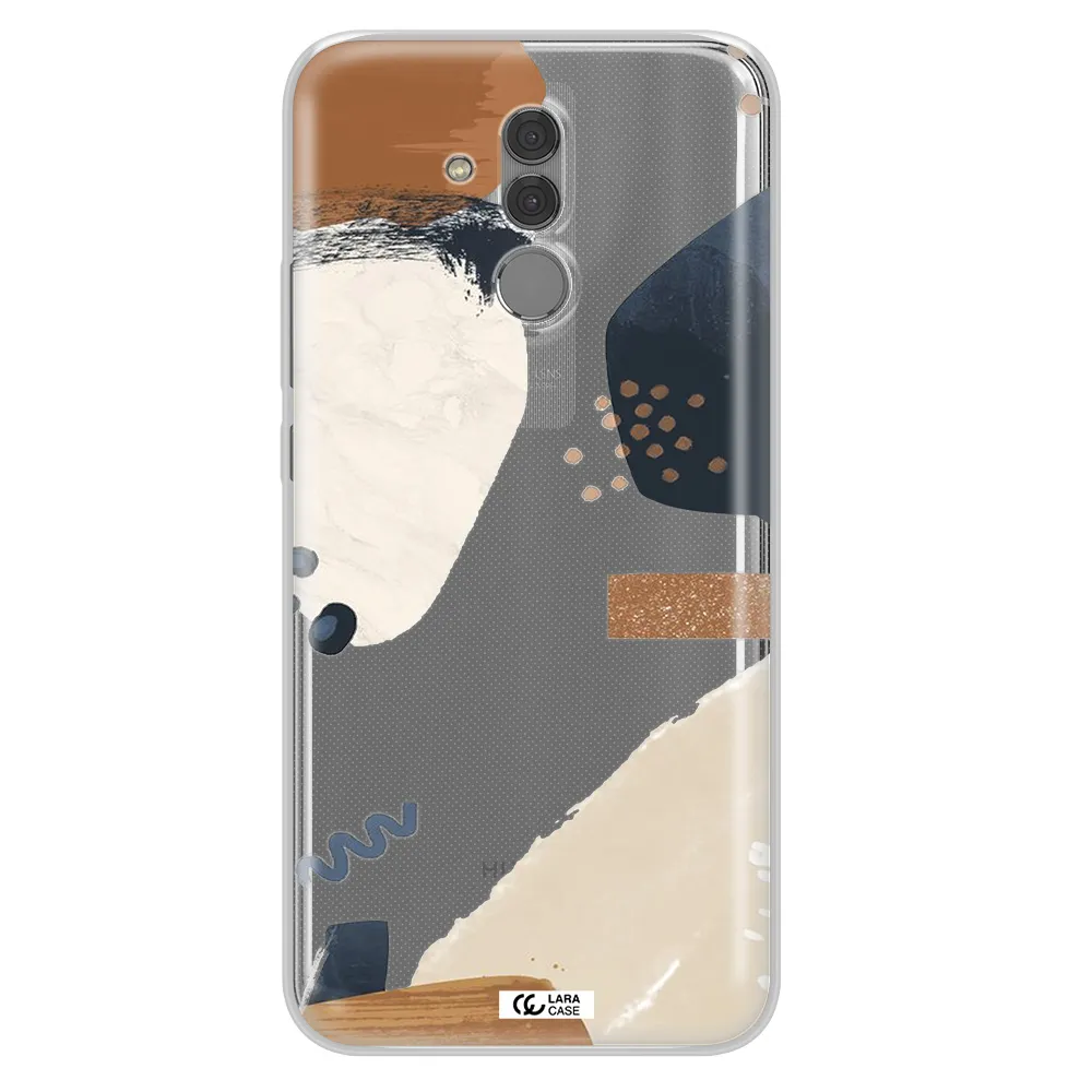 Abstract Design Huawei Mate 20 Lite Clear TPU Case