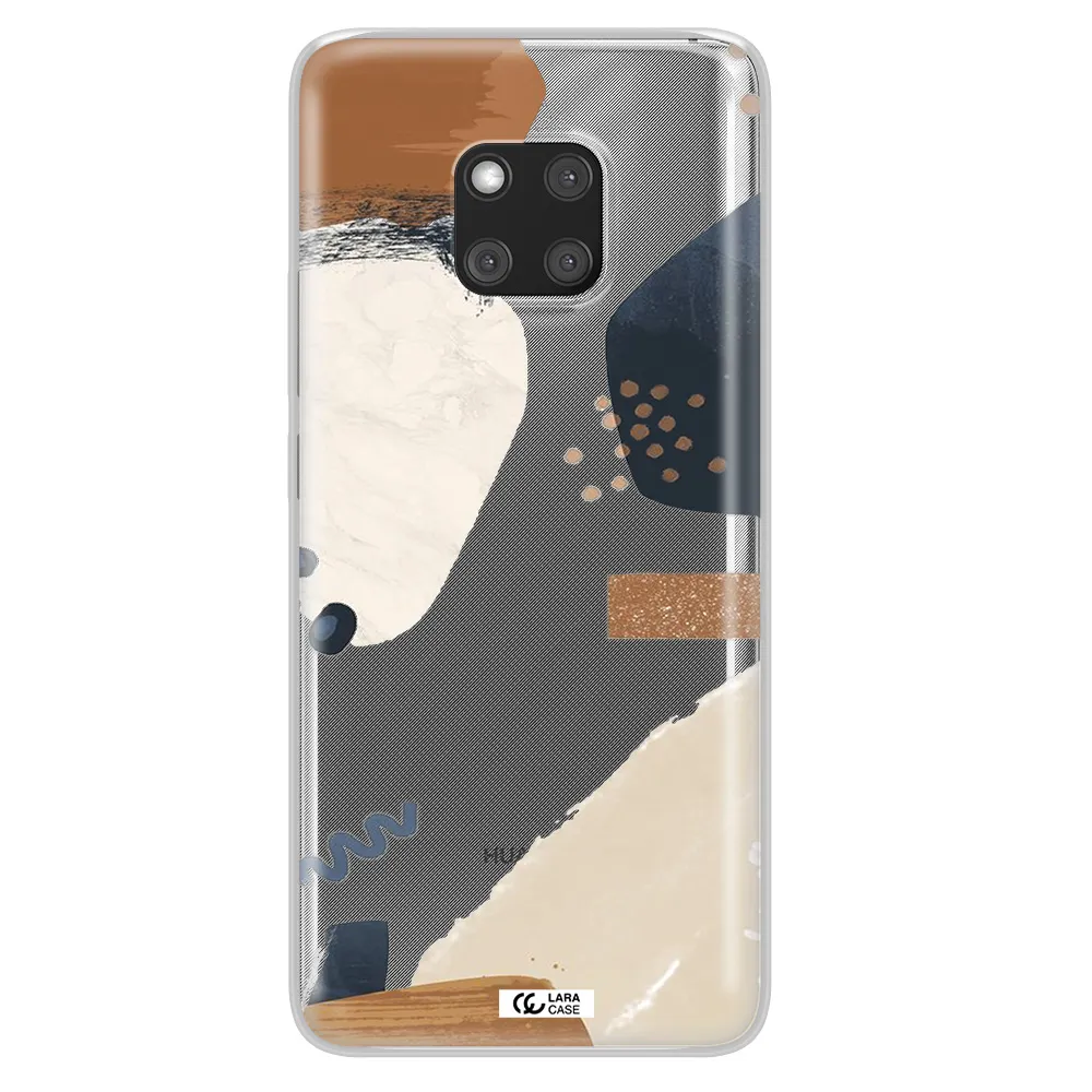 Abstract Design Huawei Mate 20 Pro Clear TPU Case