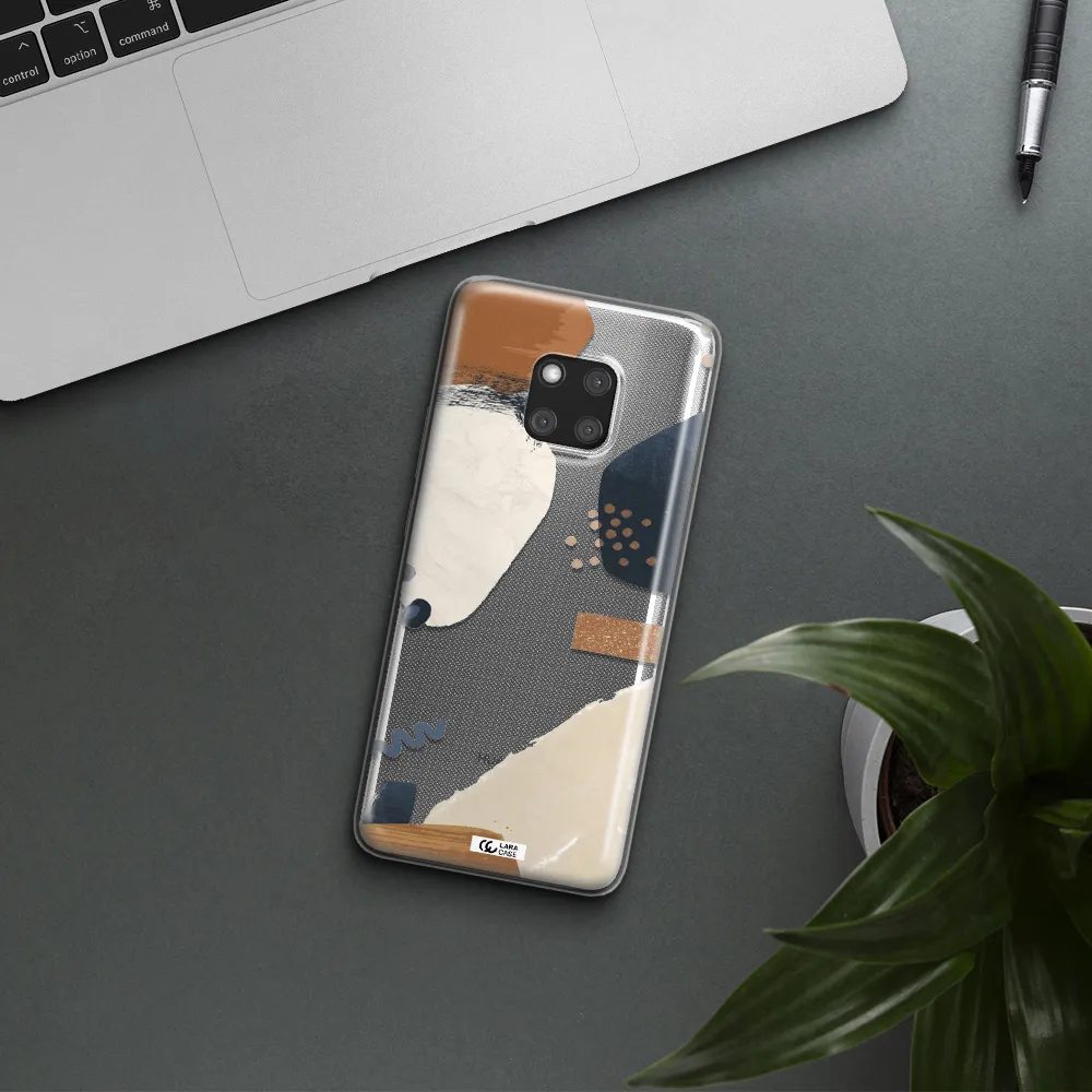 Abstract Design Huawei Mate 20 Pro Clear TPU Case