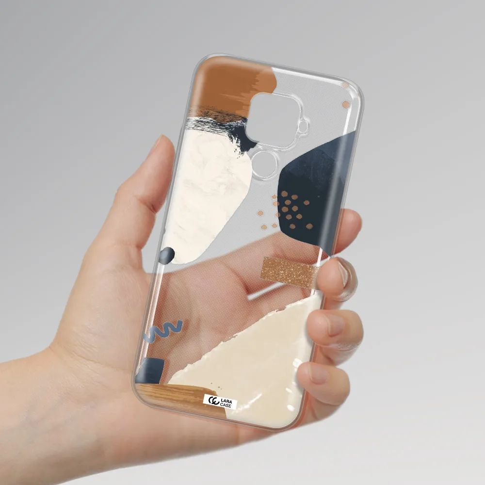 Abstract Design Huawei Mate 30 Lite Clear TPU Case