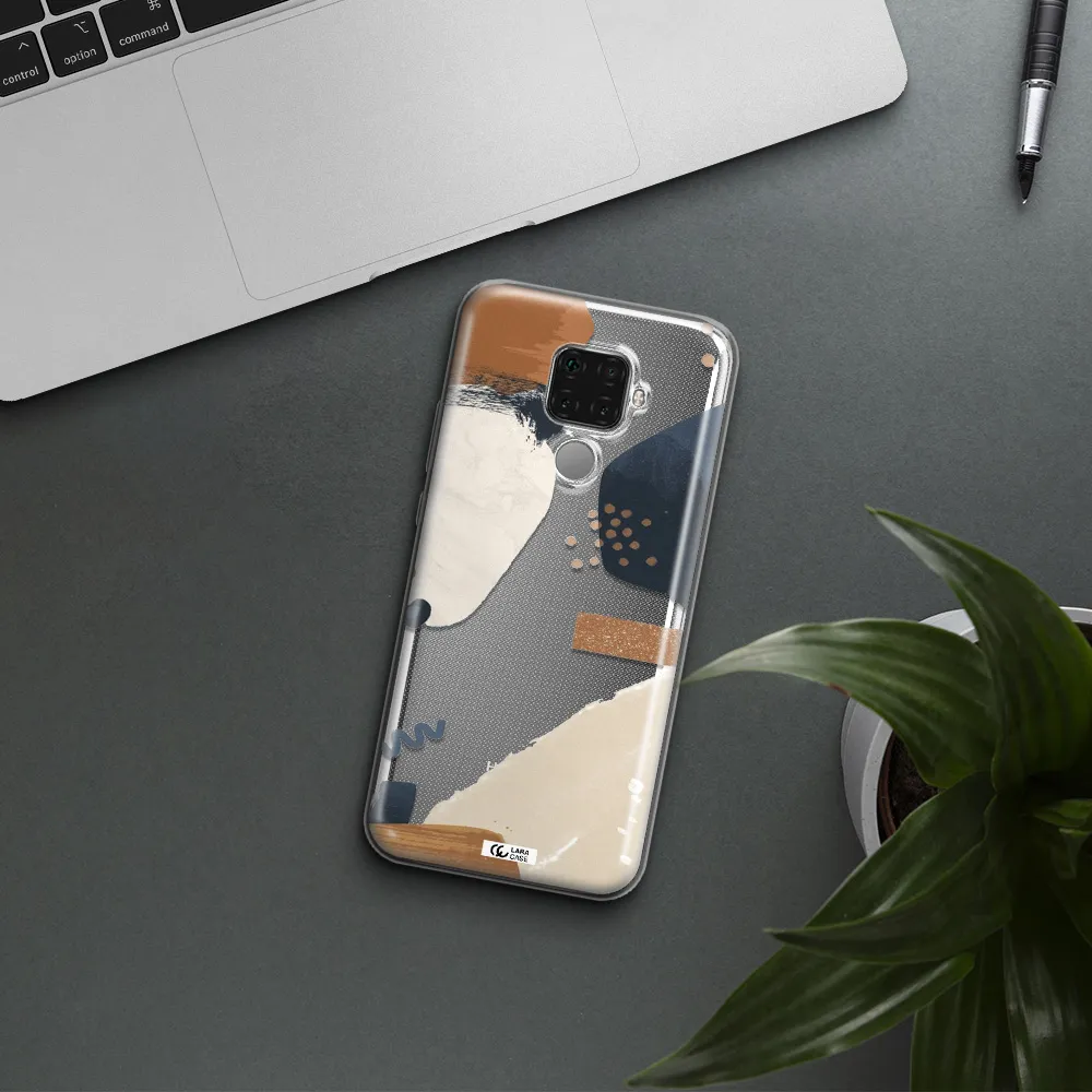 Abstract Design Huawei Mate 30 Lite Clear TPU Case