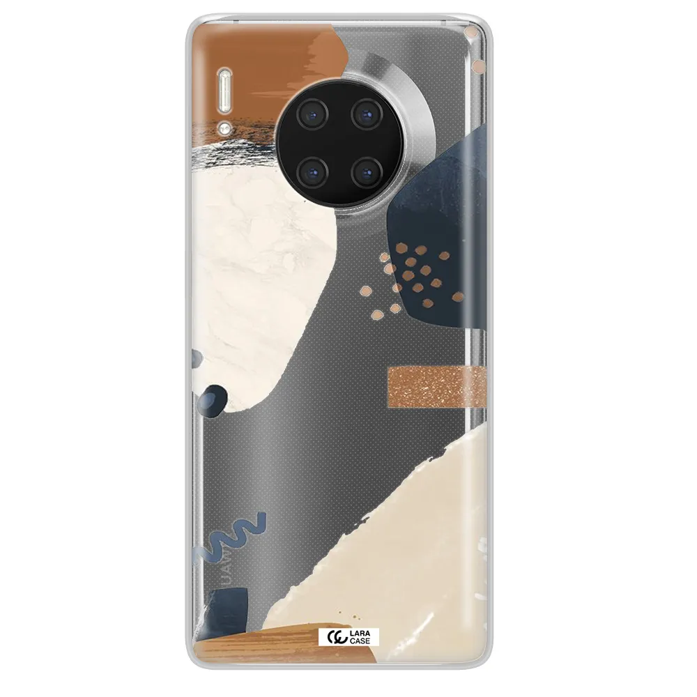 Abstract Design Huawei Mate 30 Pro Clear TPU Case