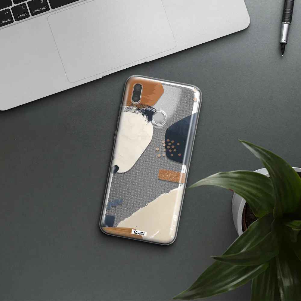 Abstract Design Huawei P Smart 2019 Clear TPU Case