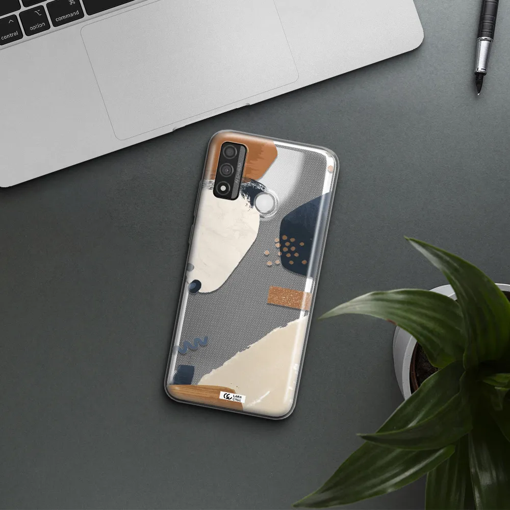 Abstract Design Huawei P Smart 2020 Clear TPU Case