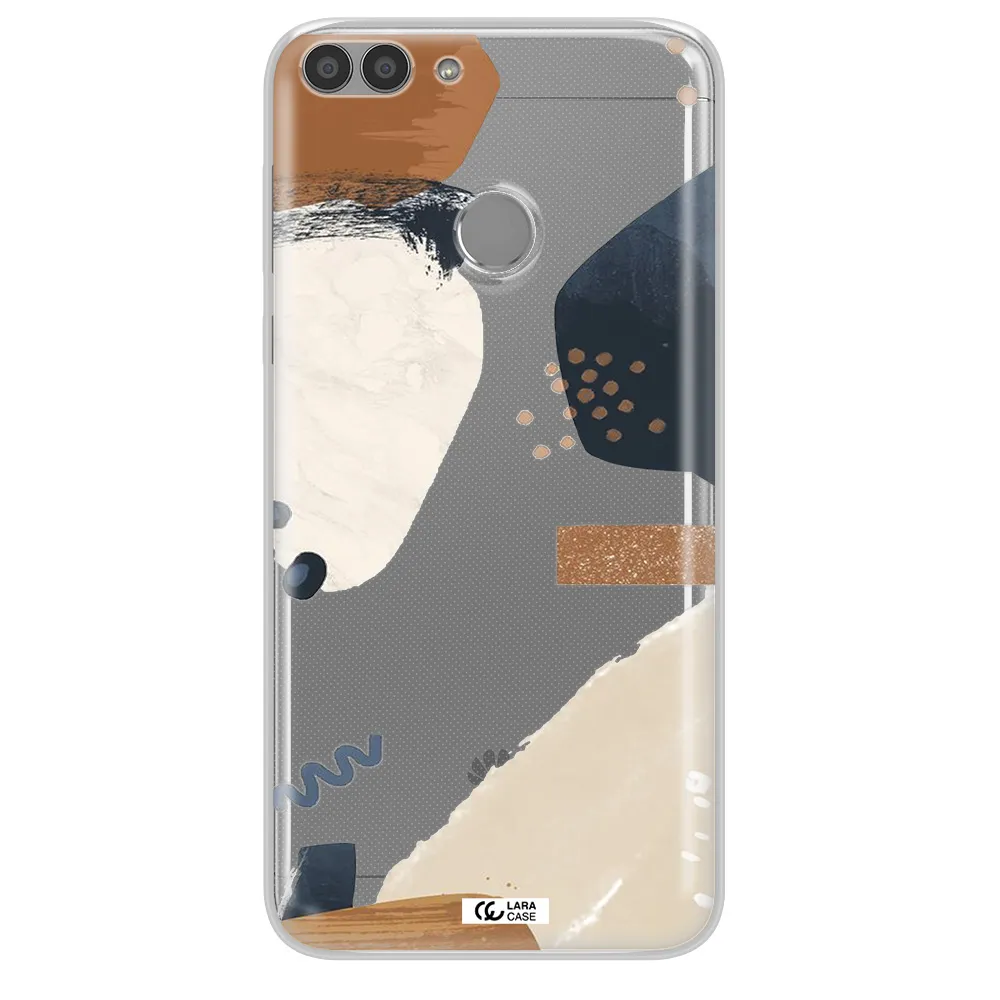 Abstract Design Huawei P Smart Clear TPU Case
