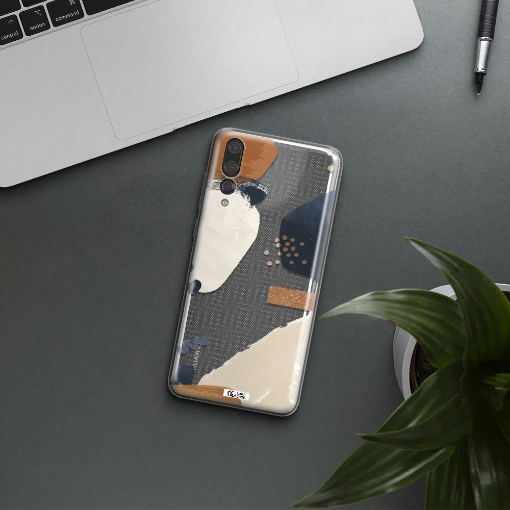 Abstract Design Huawei P20 Pro Clear TPU Case