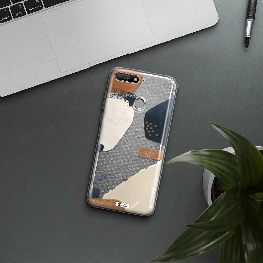 Abstract Design Huawei Y6 Prime 2018 Clear TPU Case