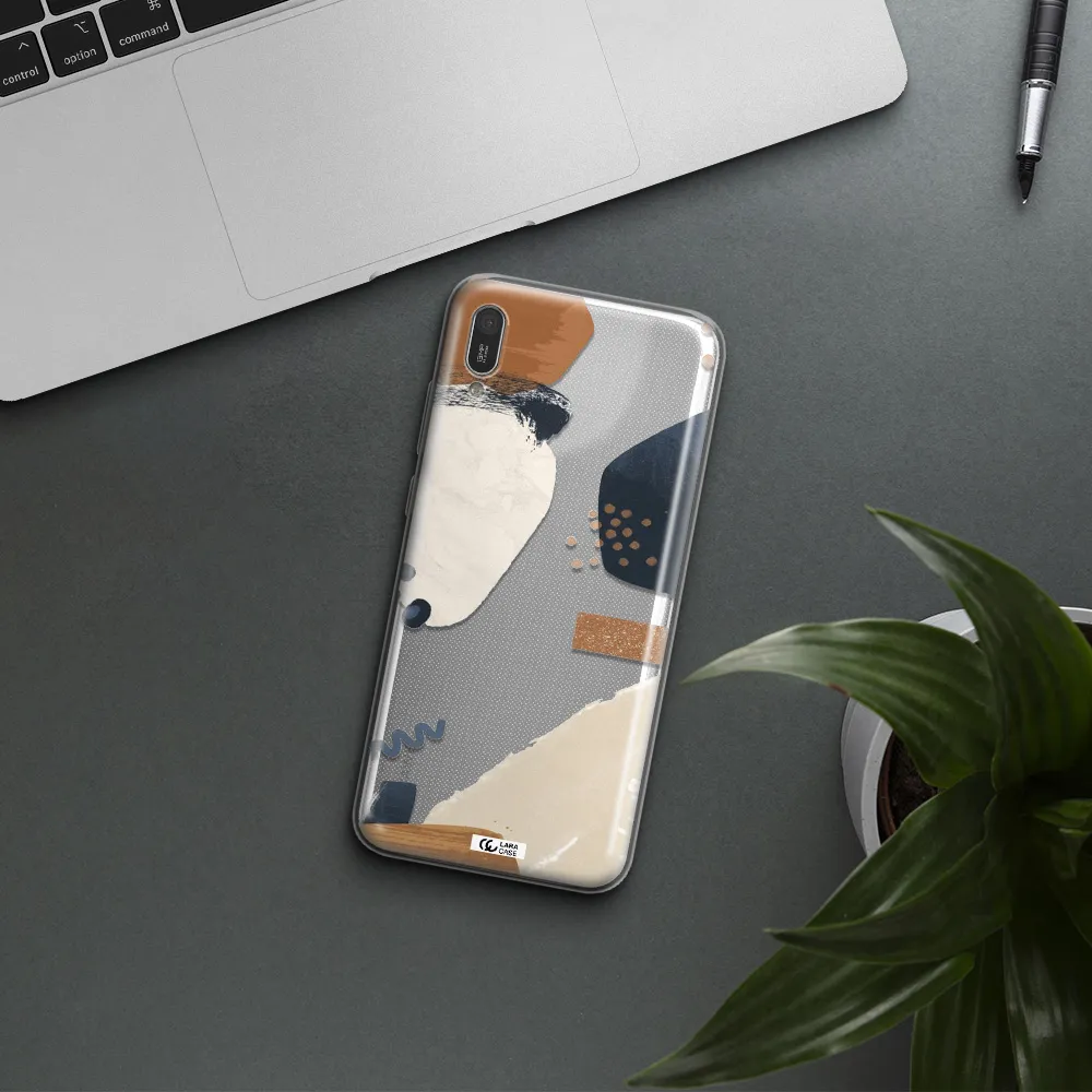 Abstract Design Huawei Y6 Pro 2019 Clear TPU Case